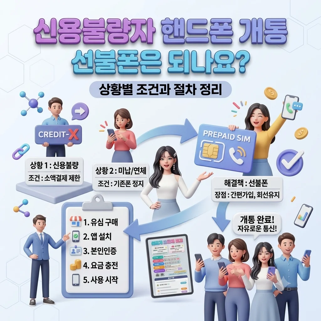 신용불량자 핸드폰 개통