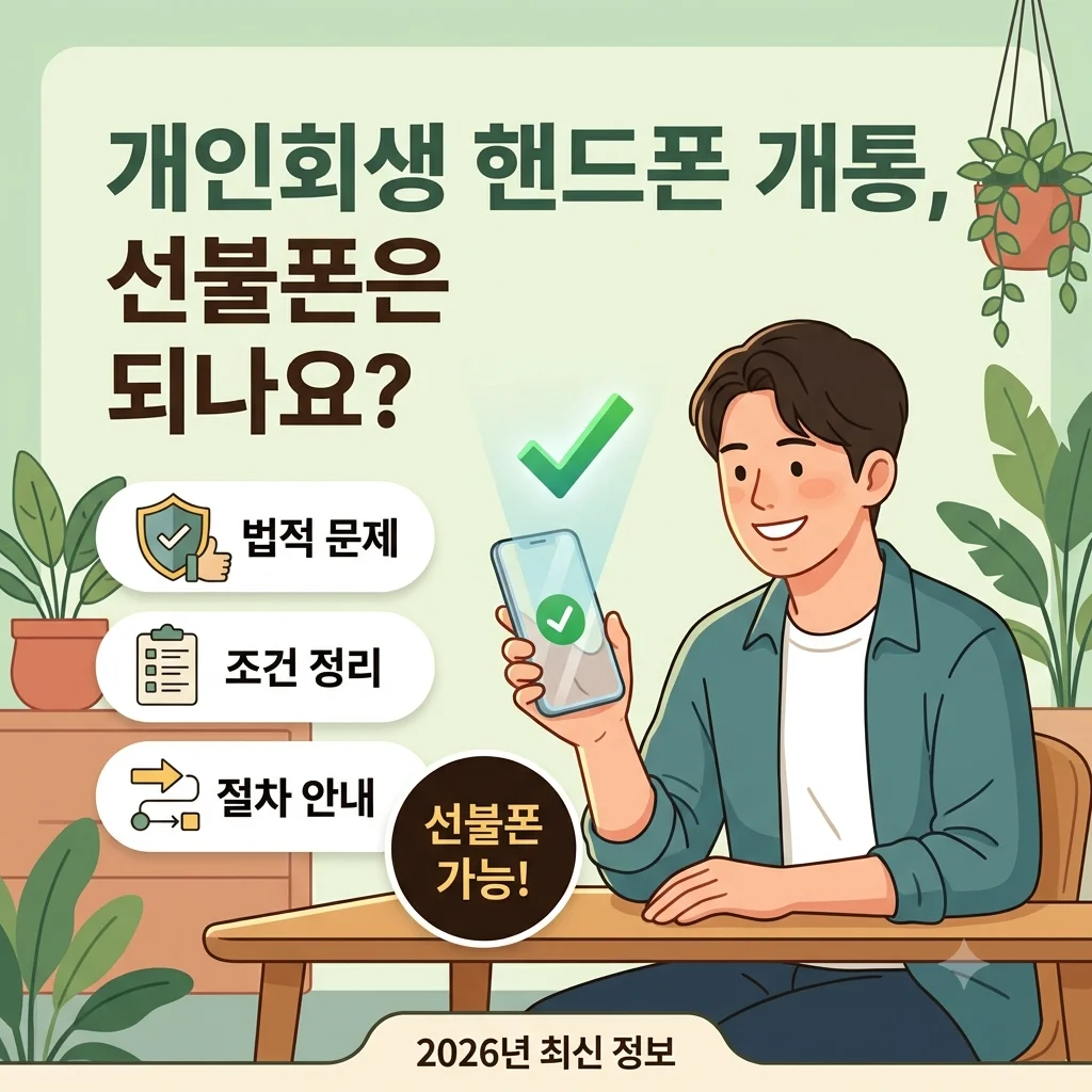 개인회생 핸드폰 개통