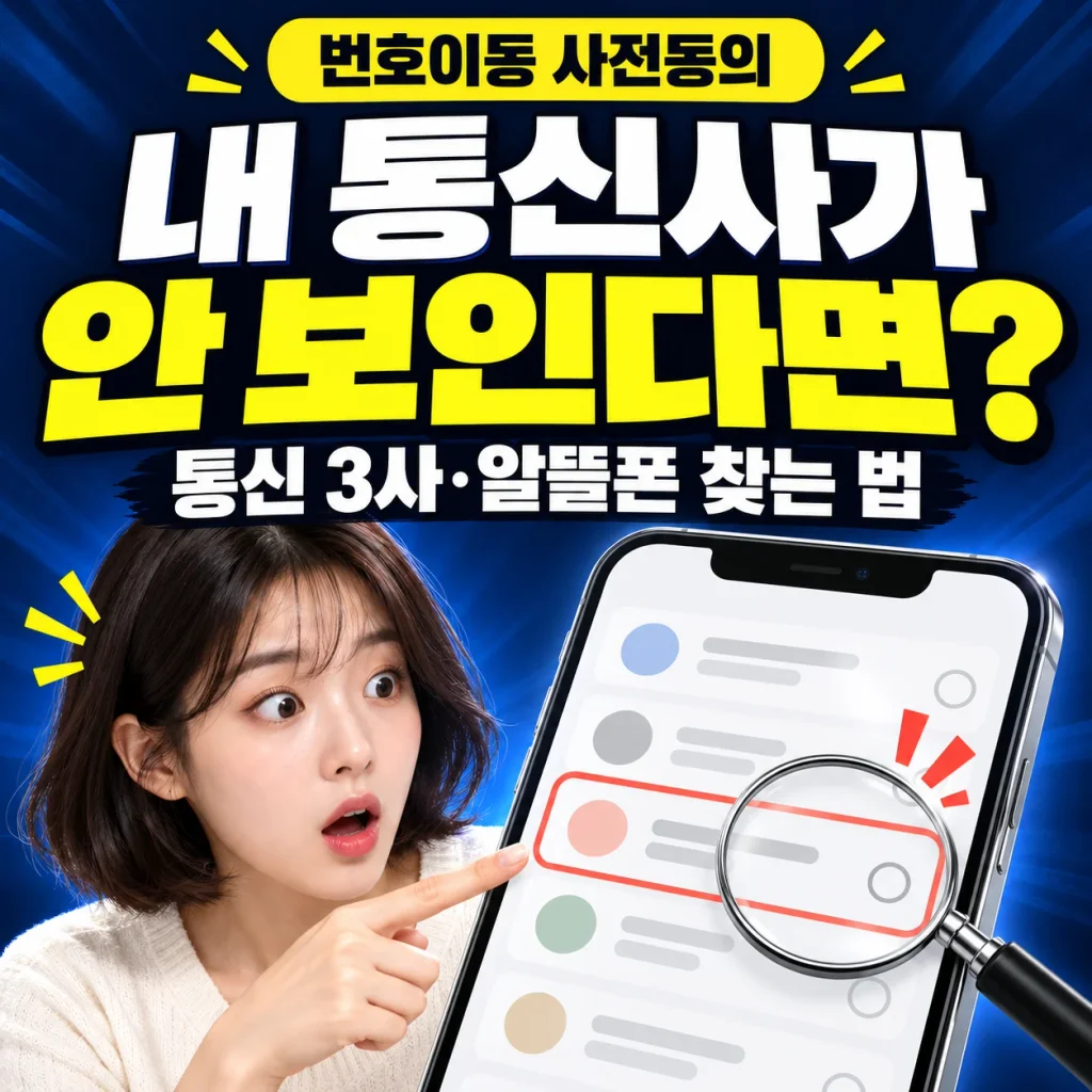 번호이동 사전동의 방법, 알뜰폰 기존 통신사 찾기부터 개통까지 — 안내 이미지 1