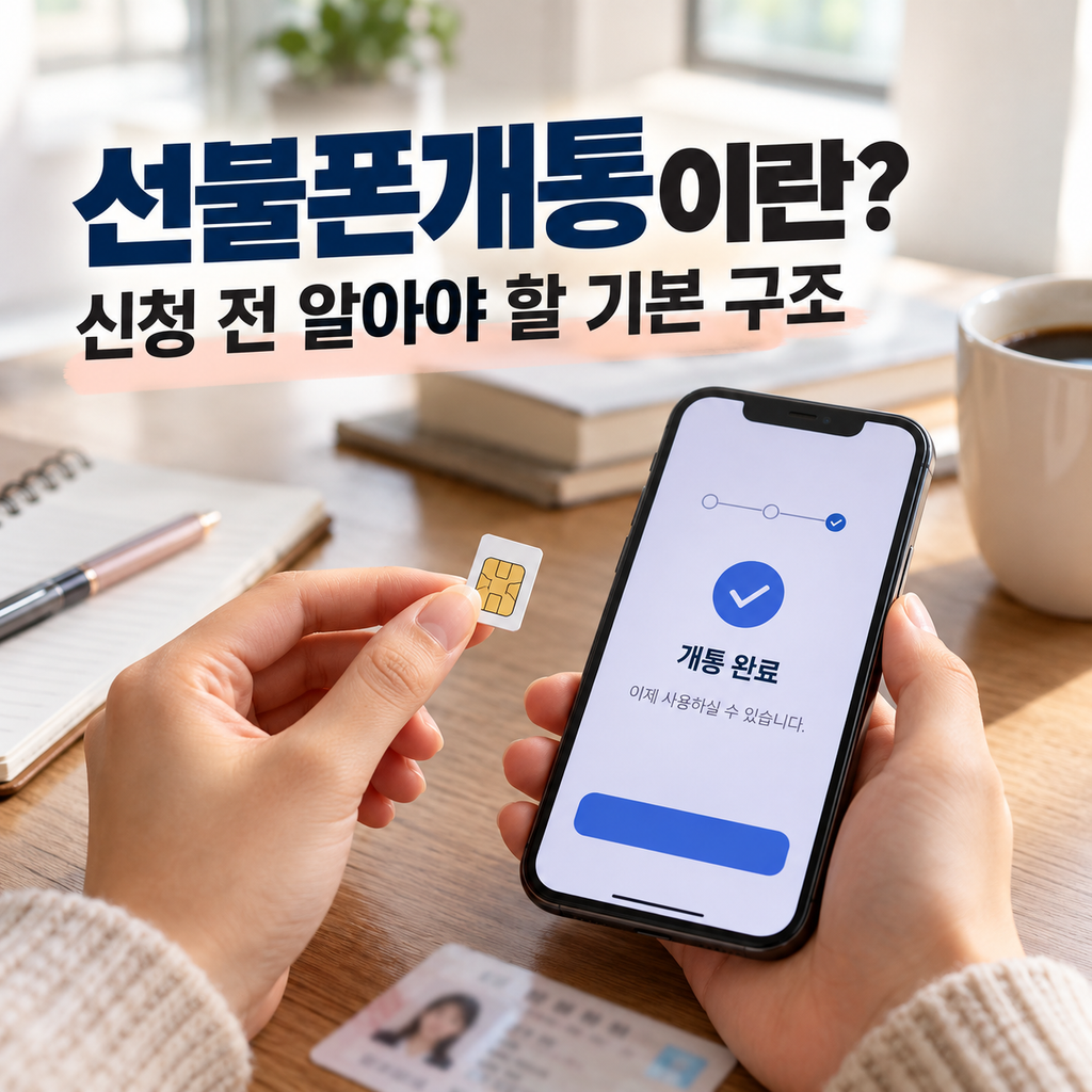 선불폰 개통